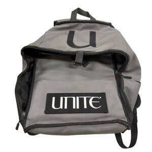 Unite Hair Products Zippered Gray Backpack For Hair Cutters Stylists - RARE